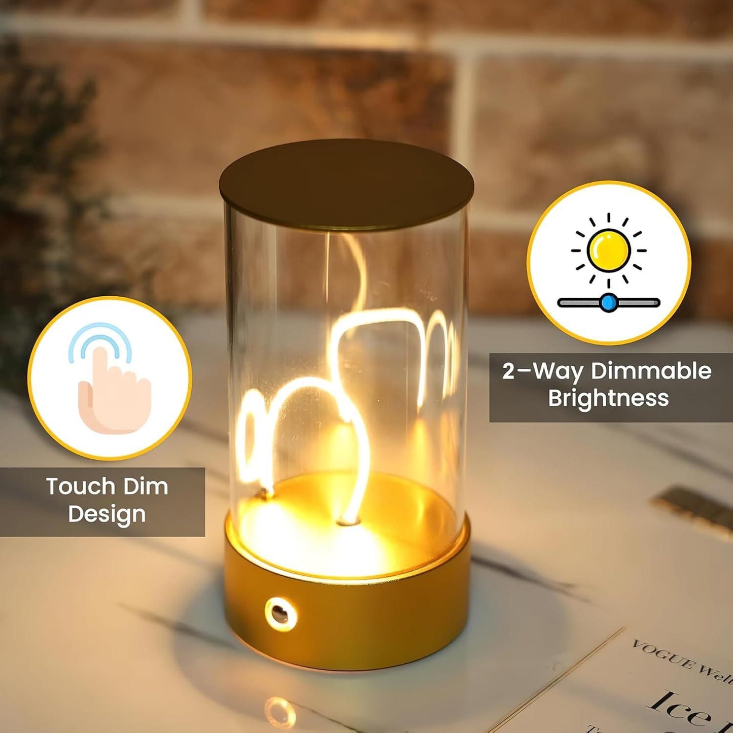 Magnetic lamp light