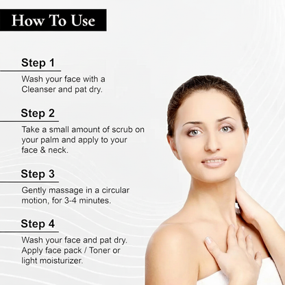 D-Tan Face Scrub | Deep Exfoliation to Remove Tan + Prevent Pimples – 100 gm